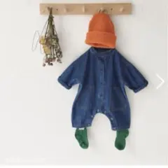 デニムロンパース