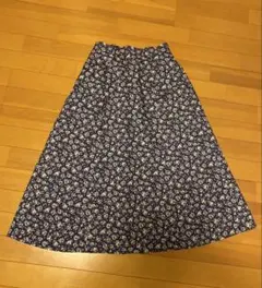 afternoon tea × liberty 小花柄ロングスカート　ブルー