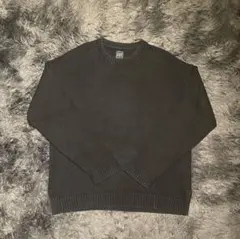 GAP old gap リブ編み コットンニット 紺タグ 90s 블랙