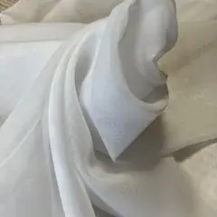ホワイトシフォン生地 100×約195センチ