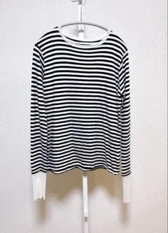 【SLOBE IENA】2025AWレイヤードスリーブロンTEE ボーダー