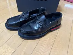 THE ONITSUKA ブラックローファー レッドソール