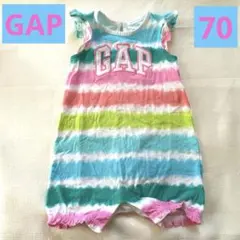 GAP 半袖ロンパース ノースリーブ カラフル 70