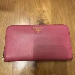 PRADA サフィアーノレザー 長財布 ピンク