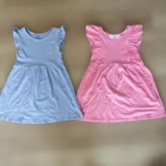 H&M キッズ ワンピース 2枚セット 半袖のサムネイル