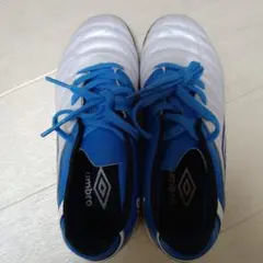 umbro フットサルシューズ ホワイト/ブルー22cm