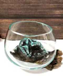 インテリア 流木ガラス 花器