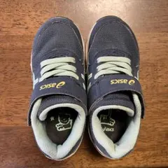 アシックス　レーザービーム　16cm　asics ネイビーミント スニーカー