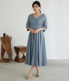 【PourVous】結婚式ワンピースドレスオケージョンお呼ばれ 二次会 同窓会