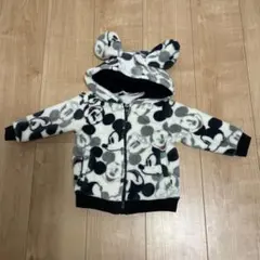 Disney ミッキーマウス柄 フリースジャケット 80