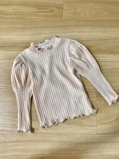 valu bebe 18M ピンク リブ編み Tシャツのサムネイル