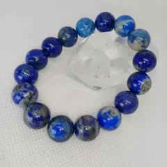 【高品質】天然石パワーストーンラピスラズリブレスレット12mm