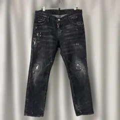 DSQUARED2 ブラック スキニーデニム　36