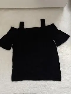 オフショルダーTシャツ M ブラックのサムネイル