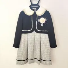 120cm 女の子 卒園式 入学式 フォーマル ドレスセット ワンピース ボレロ