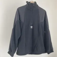 adidas ハーフジップ　フリースジャケット トレフォル　XL