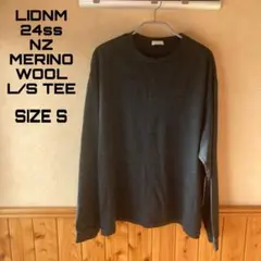 LIDNM リドム NZ MERINO WOOL L/S TEE 24ss