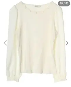 earth music&ecology スカラップビジュープルオーバー