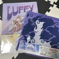 ONE PIECE 一番くじクリアファイル & ステッカーセット、タオルセット