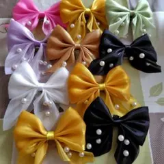 リボンヘアピン