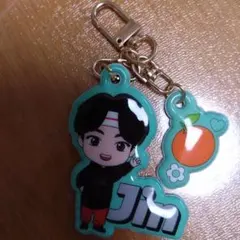 TinyTAN BTS Jin キーホルダー オレンジチャーム