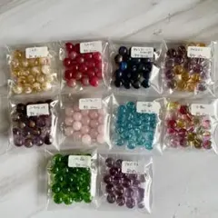 【14 】ビーズまとめ売り 10袋 10㎜玉