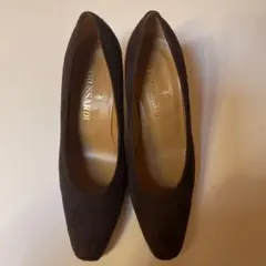 TRUSSARDI トラサルディ スエード パンプス ブラウン 22.5cm