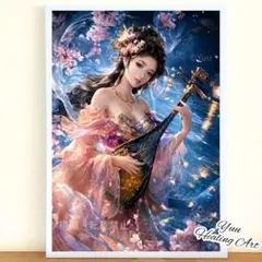 弁財天No.56　開運 琵琶 金運 財運 芸術 才能 良縁 ヒーリングアート