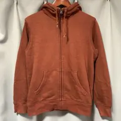 UNIQLO ユニクロ ボア スウェット フルジップ パーカー オレンジ