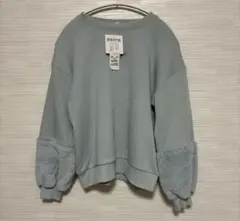 裏シャギー袖ファートレーナー 女の子 トップバリュ キッズ　　150cmのサムネイル