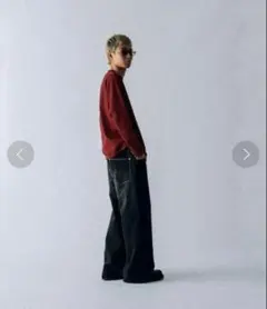 【ropo様専用】 VAPORIZE WIDE DENIM ブラック Mのサムネイル