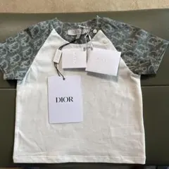 Dior Baby Tシャツ 12M ホワイト/カーキ