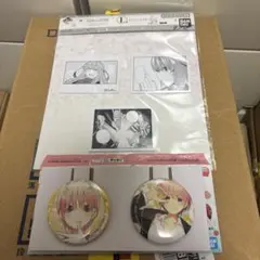 五等分の花嫁　一番くじ　缶バッジセット　一花　付箋セット