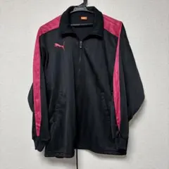 PUMA プーマ　ジャージ　上　ブラック　ピンク　②