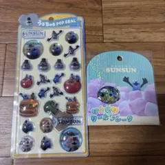 うるちゅるポップシール おはじきシールフレーク パペットスンスン 正規品