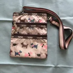 レスポートサック　犬柄ショルダーバッグ