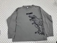 dev!rock 恐竜プリント 長袖カットソー