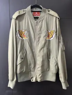 AVIREX アヴィレックス　刺繍スカジャン　ジャケット XXL 龍 メッシュ AVIREX アヴィレックス 刺繍スカジャン ジャケット XXL 龍 メッシュ