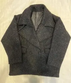 美品ABITOKYOビックテーラードジャケット　きらきら 厚手 ポリ100%