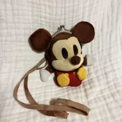 ディズニー　ミッキーマウス がま口　ショルダーポーチ