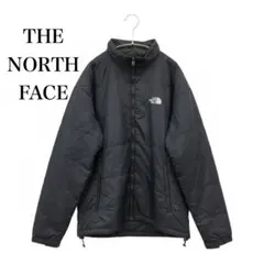 ノースフェイス　中綿ジャケット　韓国規格　定番　刺繡ロゴ　グレー　XL