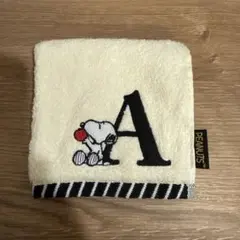 PEANUTS スヌーピー ハンドタオル イニシャルA 刺繍