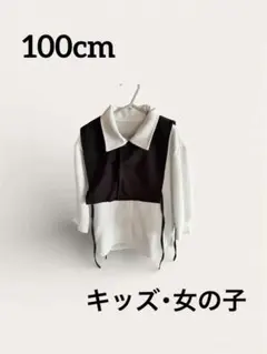 白黒コンビ 半袖シャツ・ブラウス