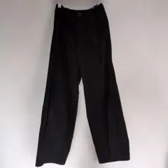 GＵコーデュロイバレルレッグパンツ黒