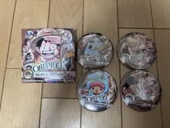 ONEPIECE サンジ/チョッパー/ウソップ/ジンベエ　缶バッジ