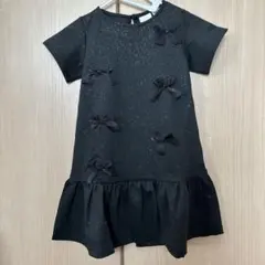 新品未着用タグ付き　ZARAKIDS ワンピース　キラキラ　ラメ　黒　パーティー