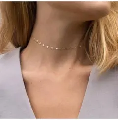 ペタルチェーン *.+゜ チェーン チョーカー ネックレス ステンレス