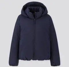 ハイブリッドダウンパーカ　 ネイビー　ユニクロ　UNIQLO