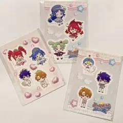 ふしぎ星の☆ふたご姫 Gyu! 楽コレ　ステッカー 3枚セット
