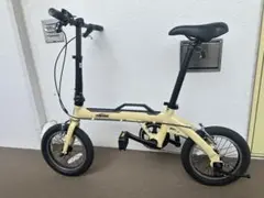 【極美品・5回のみ使用】OUTRUNK 折りたたみ自転車（イエロー系）のサムネイル